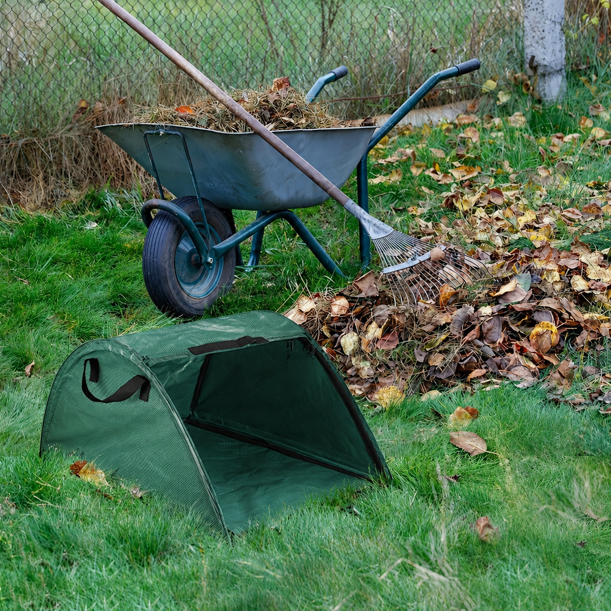 Gartenabfallsack 100 L - Wiederverwendbar für Laub & Grünschnitt