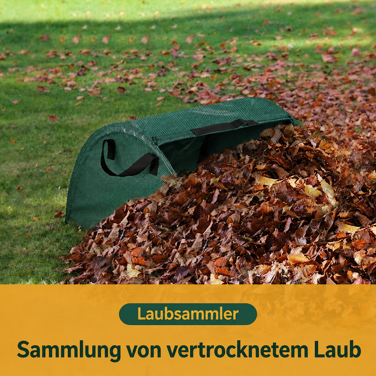 Gartenabfallsack 100 L - Wiederverwendbar für Laub & Grünschnitt
