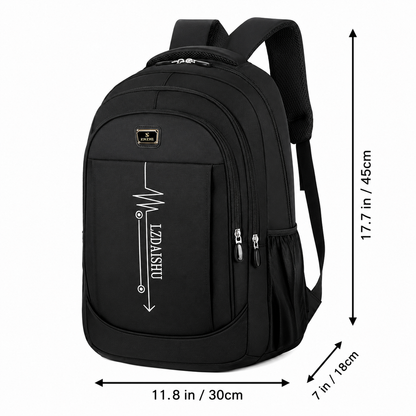 Schulrucksack für Jugendliche - Canvas - 5 Taschen