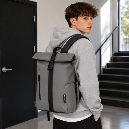 Schulrucksack für die Reise - Roll-Top - wasserdicht