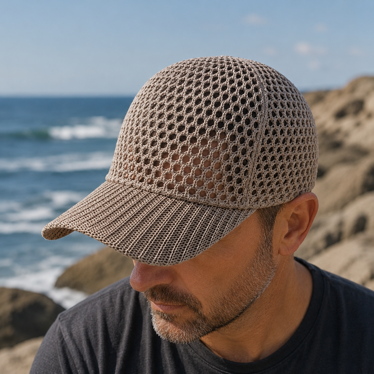 Unisex-Mesh-Baseballcap - Sonnenschutz - Atmungsaktiv