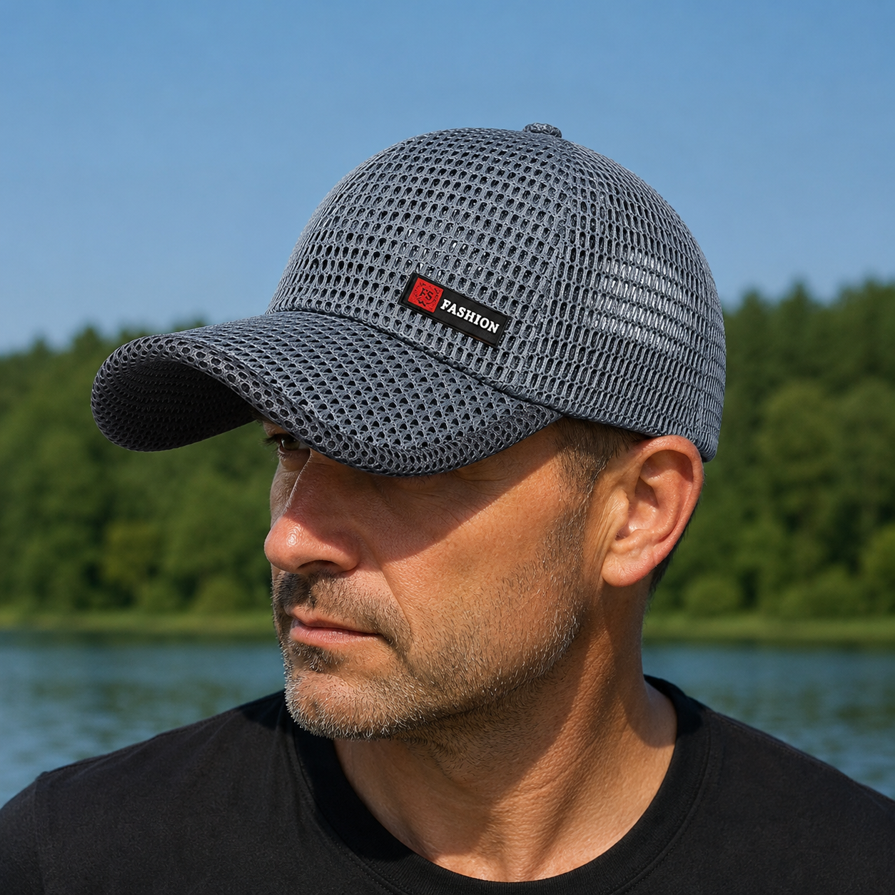 Mesh-Baseballcaps 2er-Set - Schnelltrocknend - Verstellbar