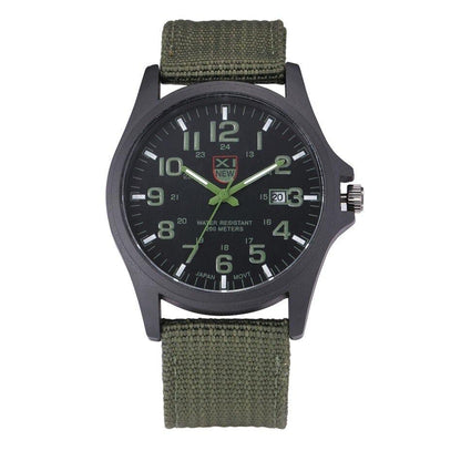 Taktische Herrenuhr – Wasserdicht 200m -  Datumsanzeige - Nylonarmband