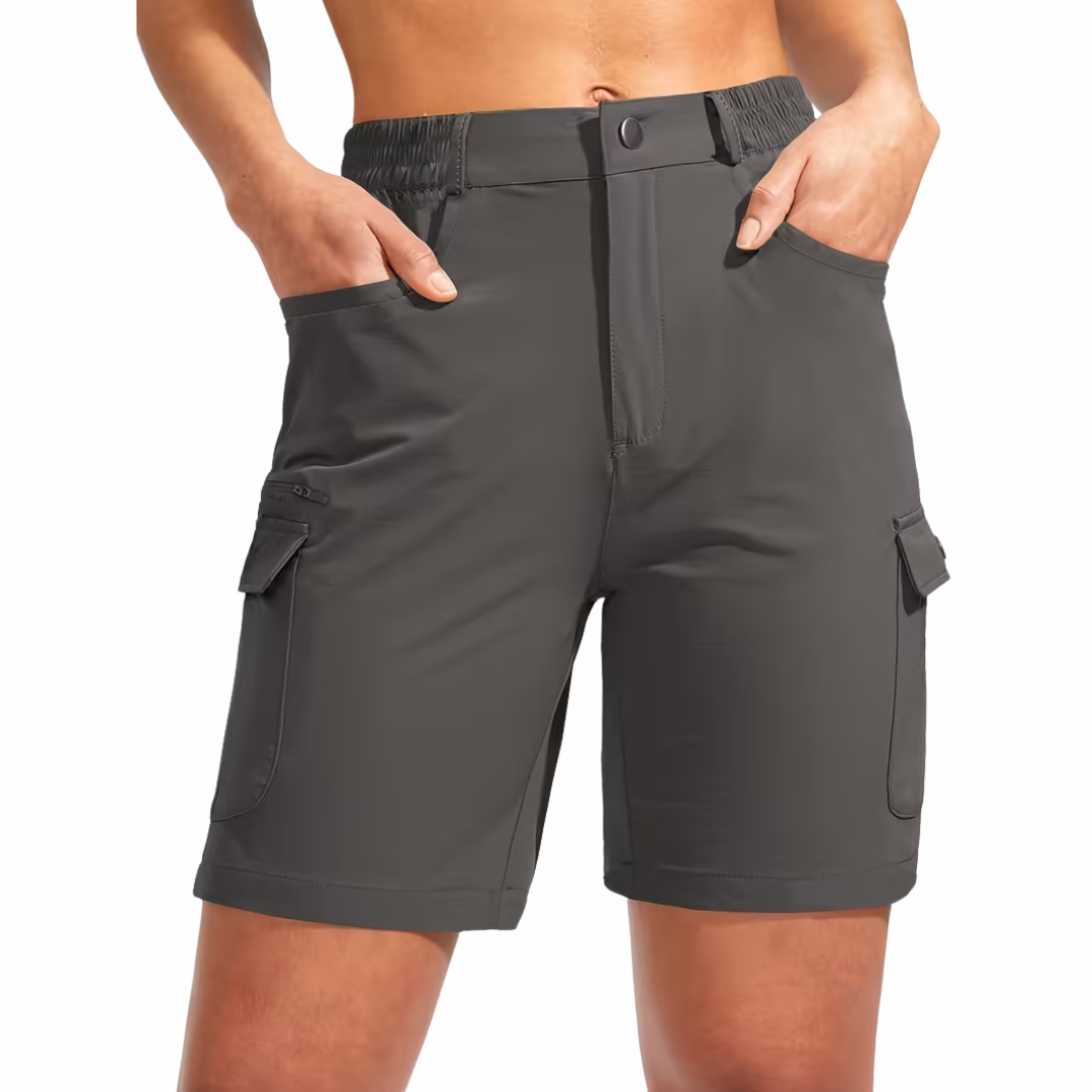 Damen Hiking-Cargoshorts – 7 Taschen – Outdoor & Wandern