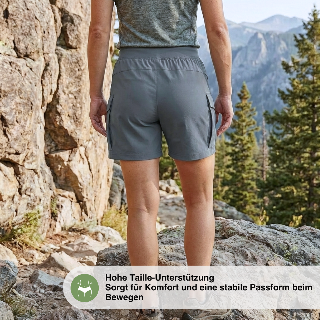 Damen Outdoor-Cargoshorts – Mehrere Taschen – Kurze Hose