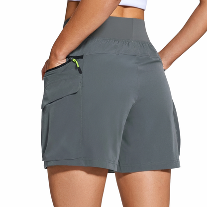 Damen Outdoor-Cargoshorts – Mehrere Taschen – Kurze Hose