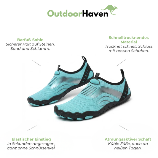 Wasserschuhe - Schnelltrocknend - Barefoot-Sohle