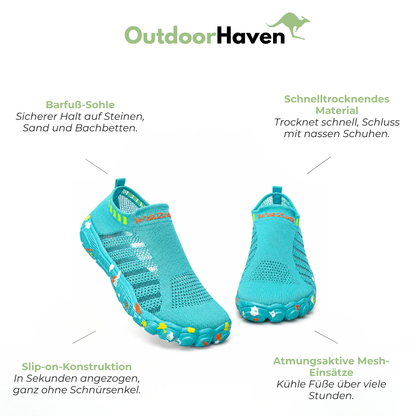Amphibien-Wasserschuhe - Schnelltrocknend - Slipper Barefoot-Sohle