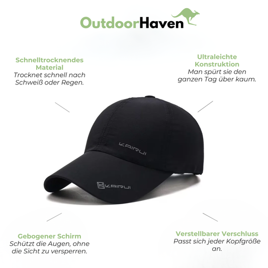 Herren-Sportcap - Schnelltrocknend - Leichtes Material