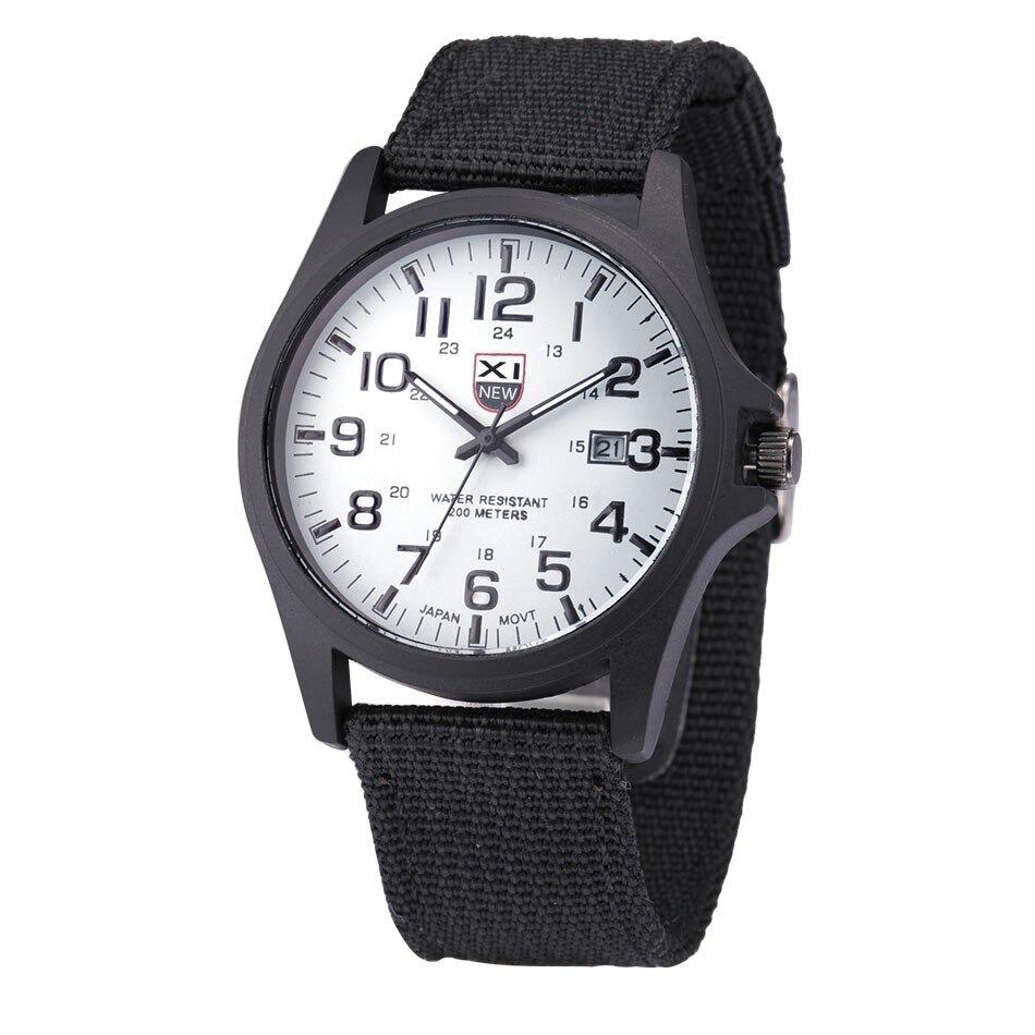 Taktische Herrenuhr – Wasserdicht 200m -  Datumsanzeige - Nylonarmband