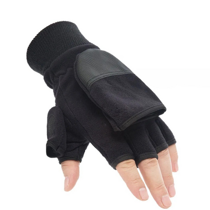 Winterhandschuhe 2-in-1 – Klapp-Fäustling – Fleecefutter – Unisex