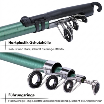 Angelset – Teleskopisch -  Komplettset für Angler