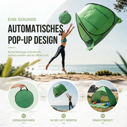 Pop-Up Strandmuschel - UV-Schutz 50+ - Aufbau in Sekunden
