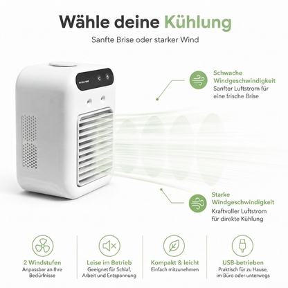 Desktop Luftkühler -  Mobile Klimaanlage - Luftkühler für heiße Sommertage