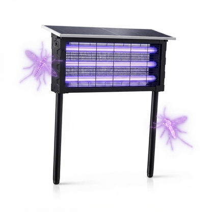 Solar Mückenlampe XXL - Drei UV-Röhren - Innen Außen Dualer Lademodus