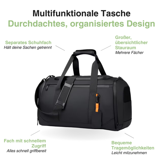 Geräumige Reisetasche – Große Kapazität – Separates Schuhfach