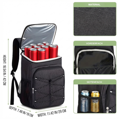 Isolierter Rucksack – Große Kapazität – Praktische Kühltasche