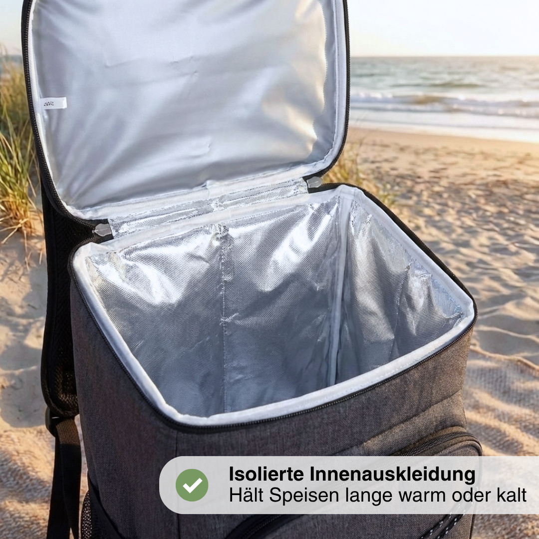 Isolierter Rucksack – Große Kapazität – Praktische Kühltasche