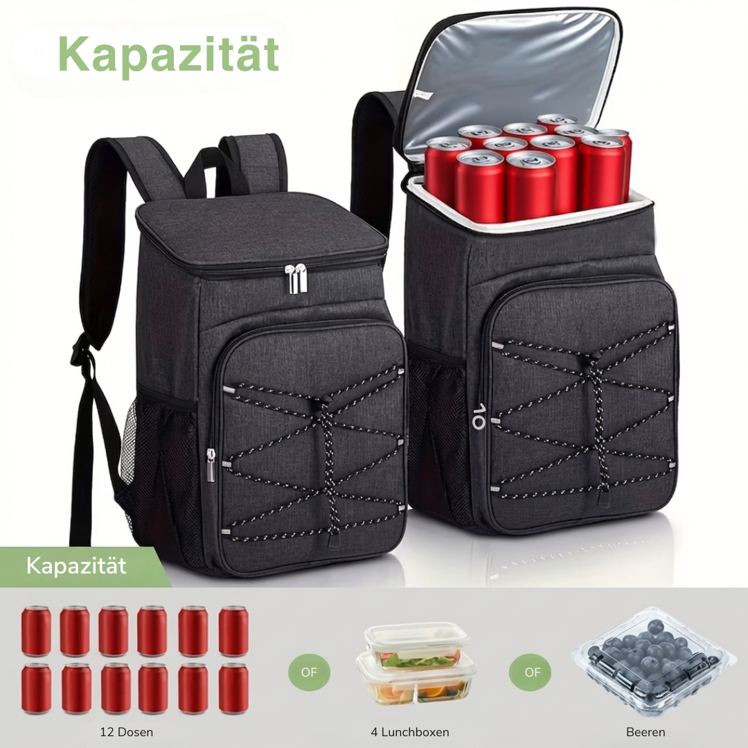 Isolierter Rucksack – Große Kapazität – Praktische Kühltasche
