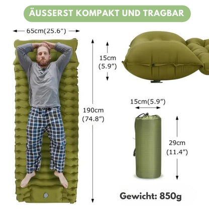Isomatte – Camping – Integrierte Pumpe