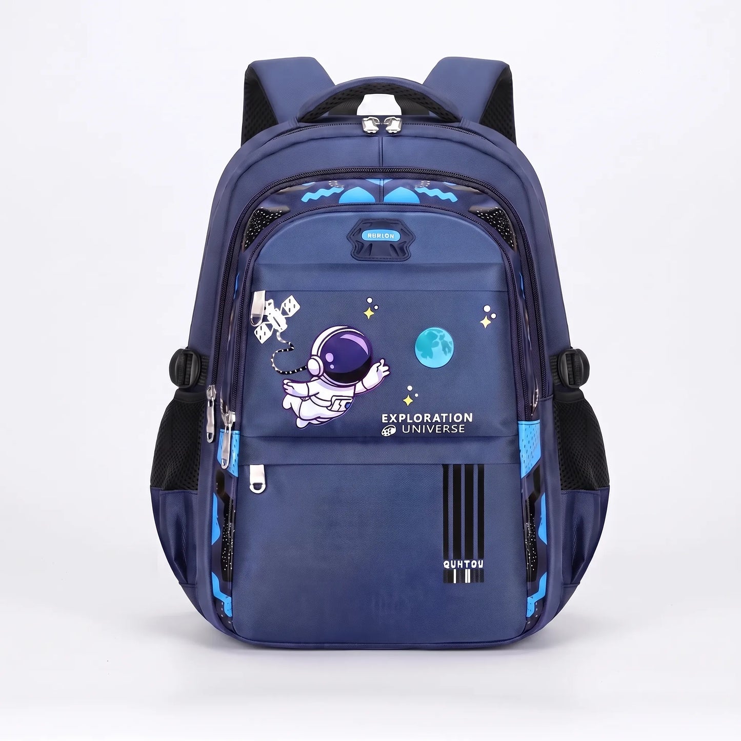 Schulrucksack für Jungen - Astronauten-Motiv - 3 Fächer