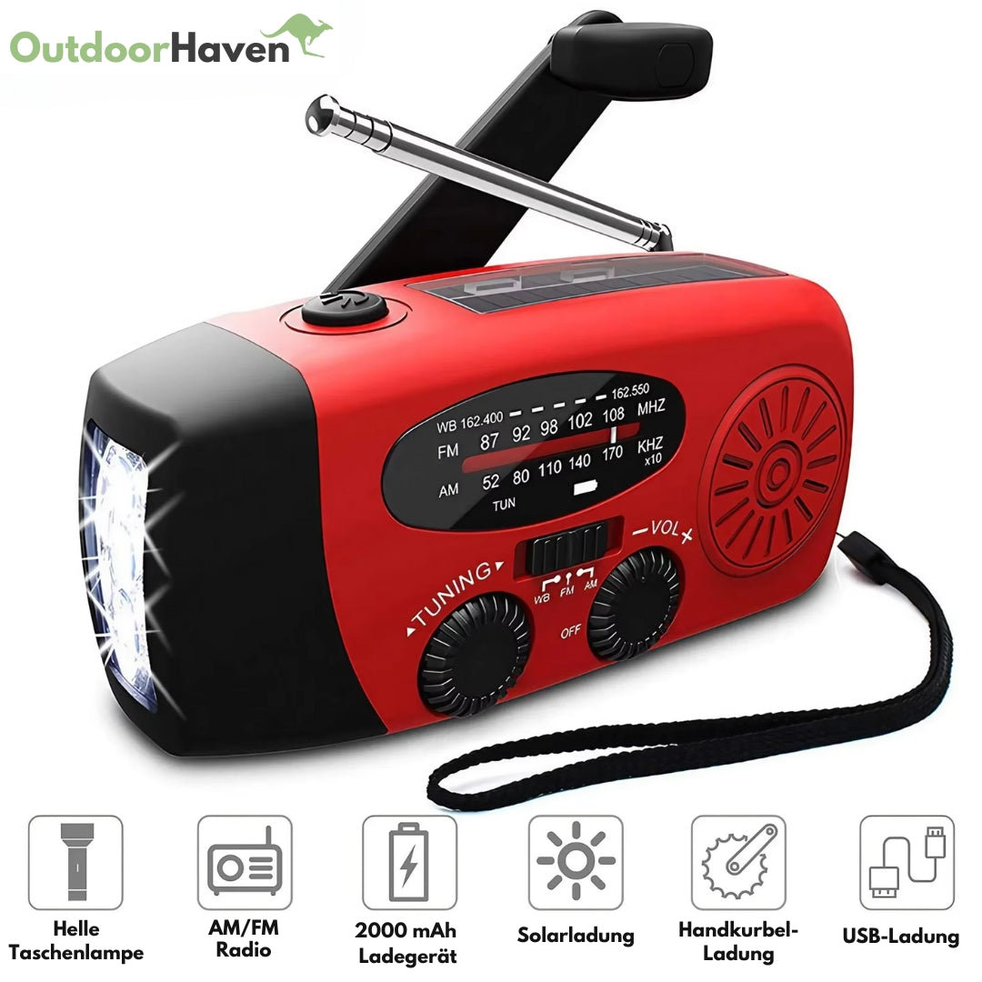 Notfallradio – Radio, Powerbank, Taschenlampe – #1 bei Notfällen