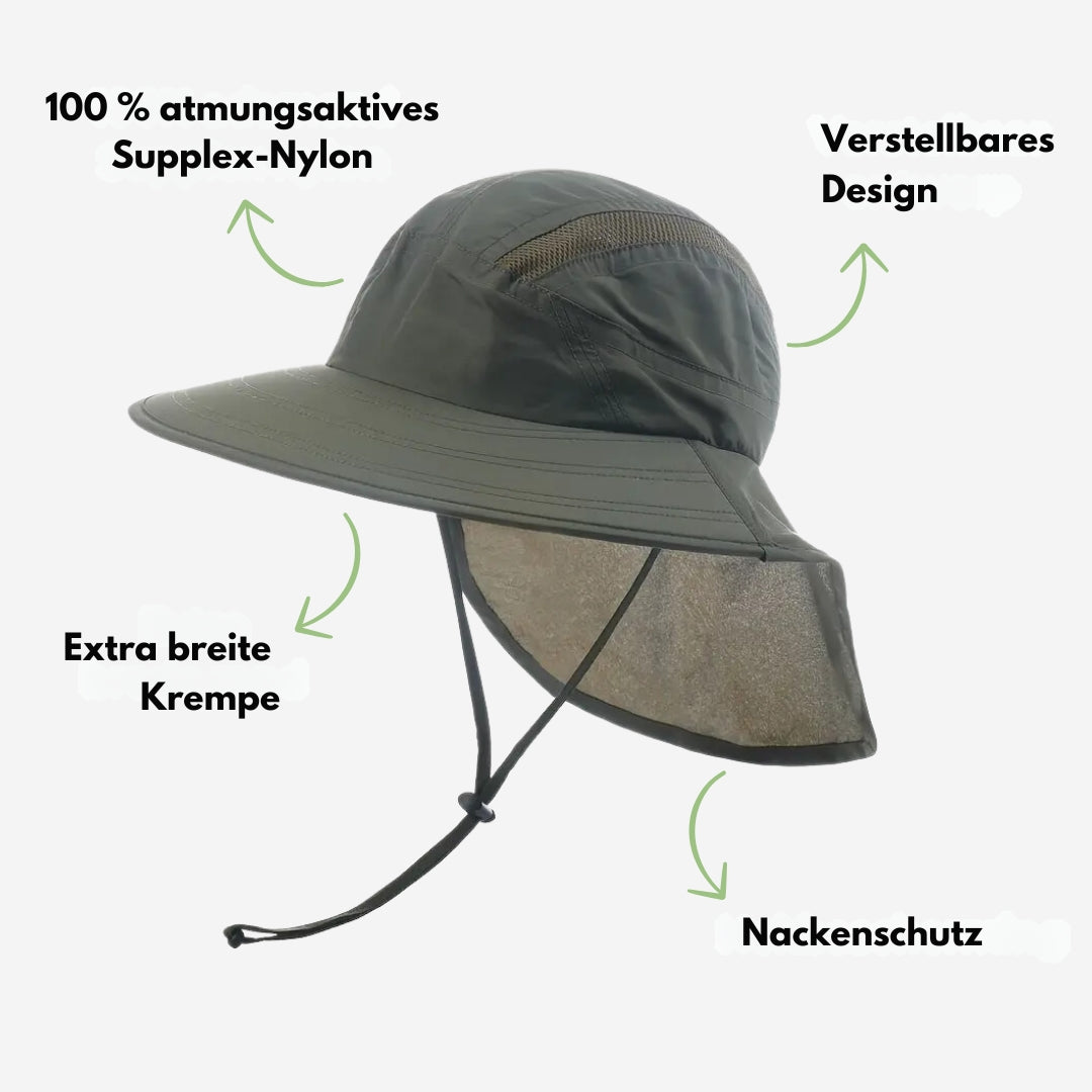 Sonnenhut – Nackenschutz – Breite Krempe
