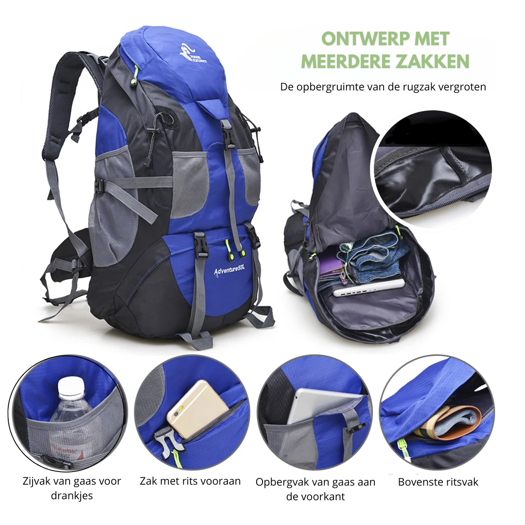 Backpack - Waterproof - 50L - OutdoorHavenNL