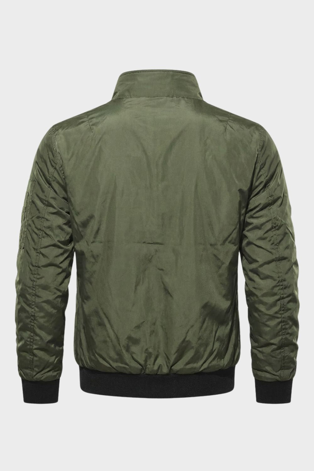 Herrenjacke mit Stehkragen - Leichte Übergangsjacke - Ärmeltasche