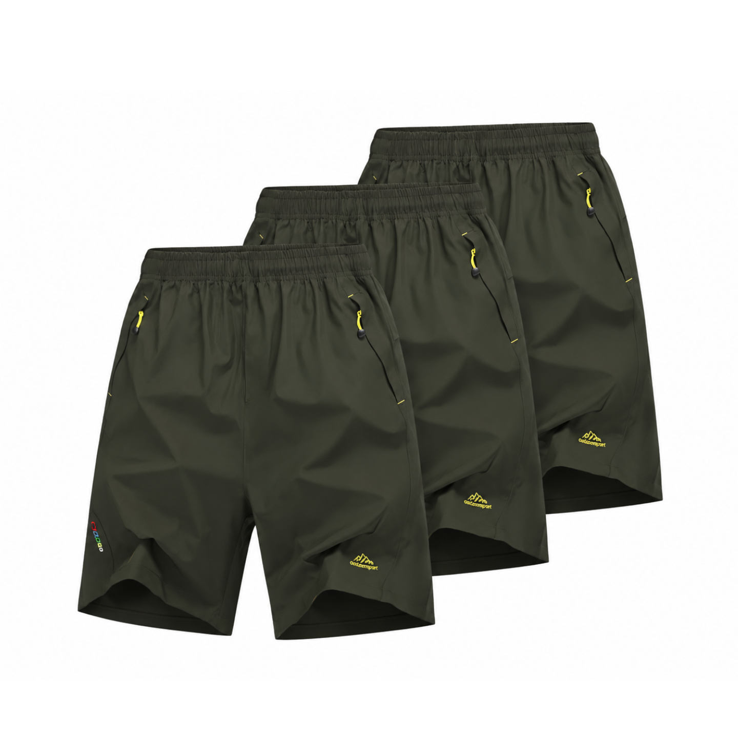 Herren Wandershorts 3er-Pack – Wasserabweisend – Kurze Hose