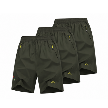Herren Wandershorts 3er-Pack – Wasserabweisend – Kurze Hose