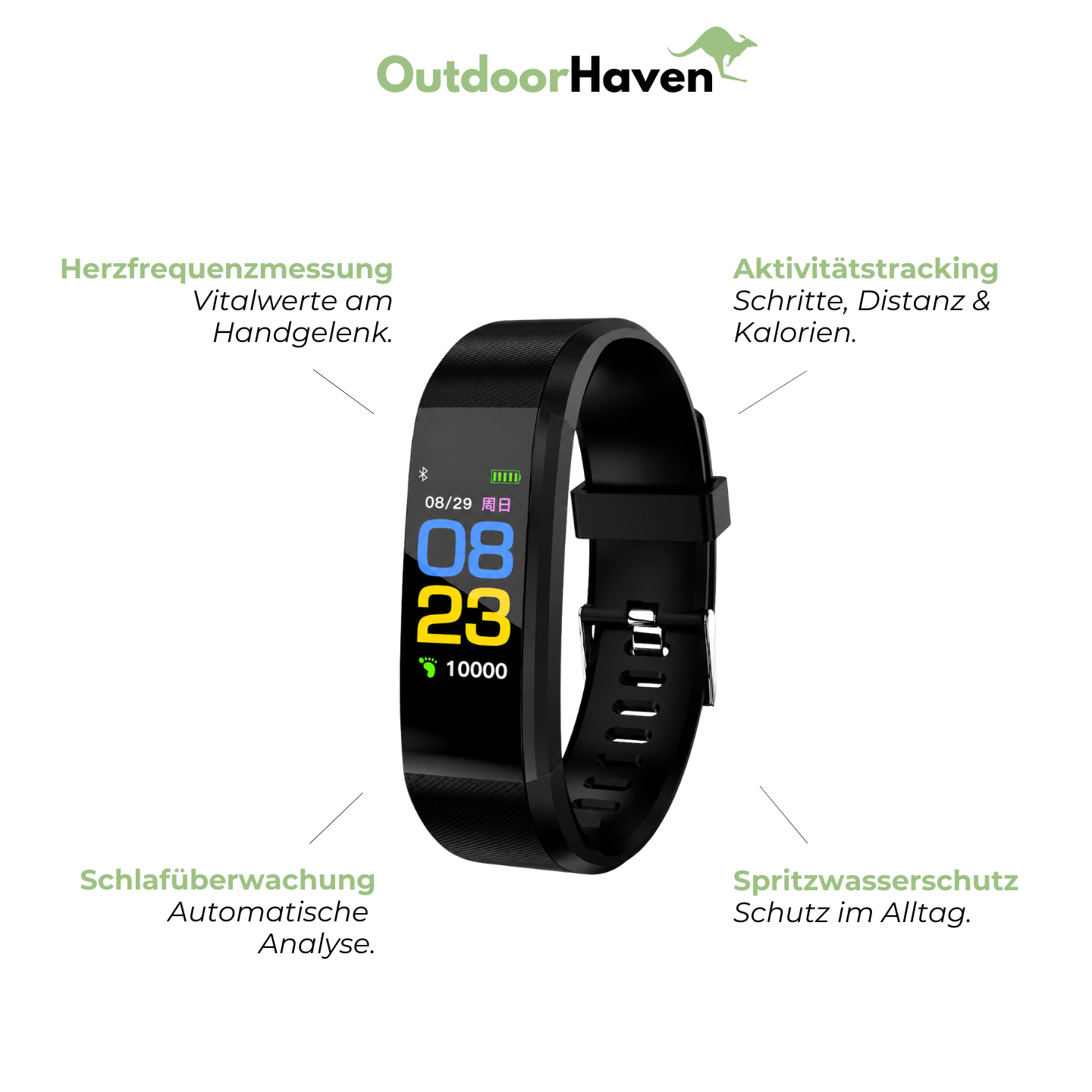 Senioren-Smartwatch – Herzfrequenz & Blutdruck immer im Blick