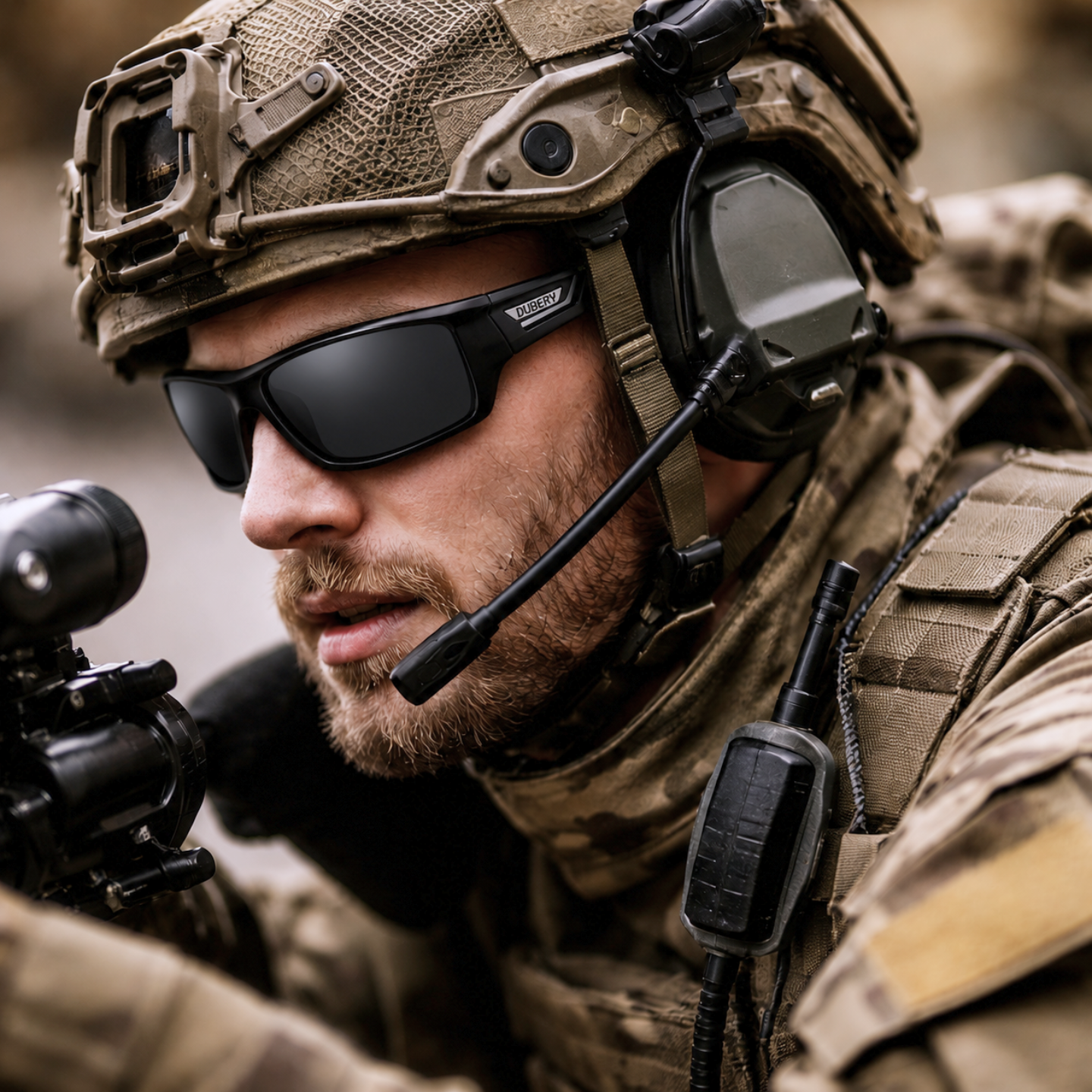 Brehn Militär-Sonnenbrille UV400 – Vivolux Angelbrille mit Blendschutz