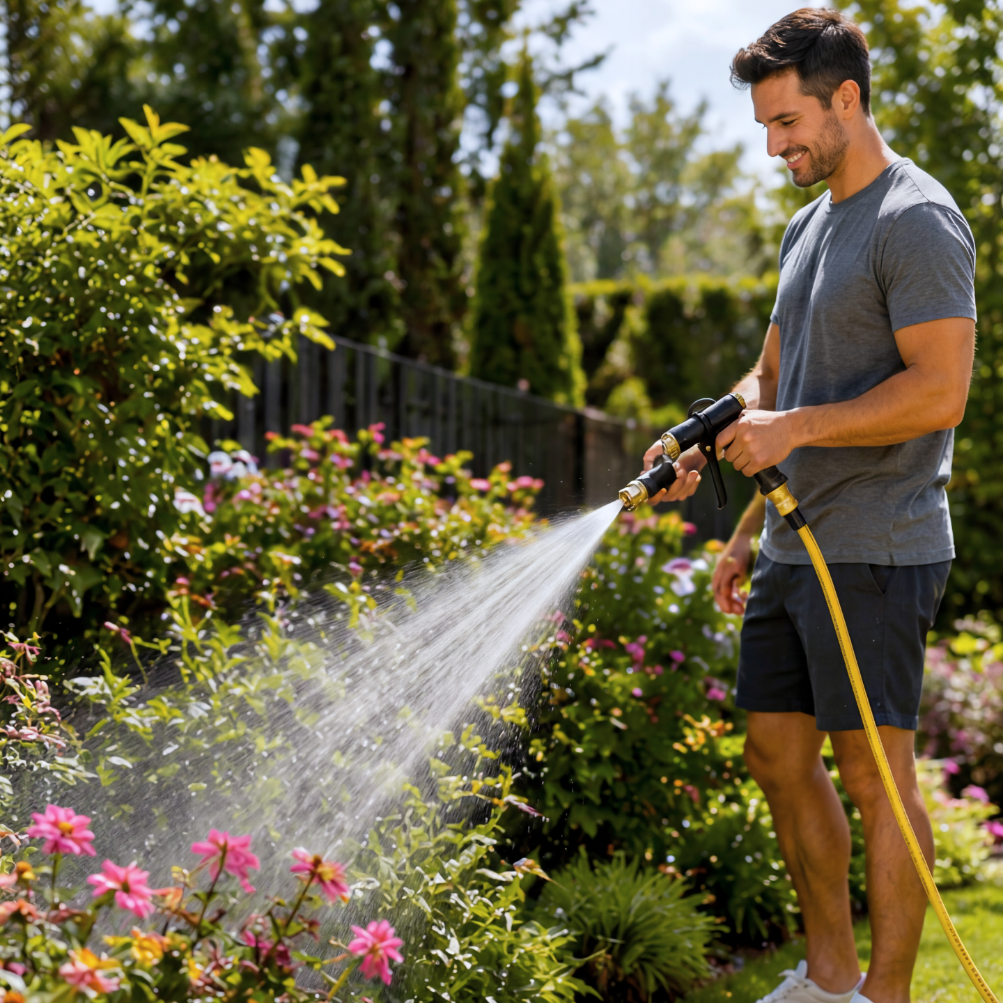 Hochdruck-Wasserstrahler – für Garten & Auto, mit Multi-Pattern-Düse