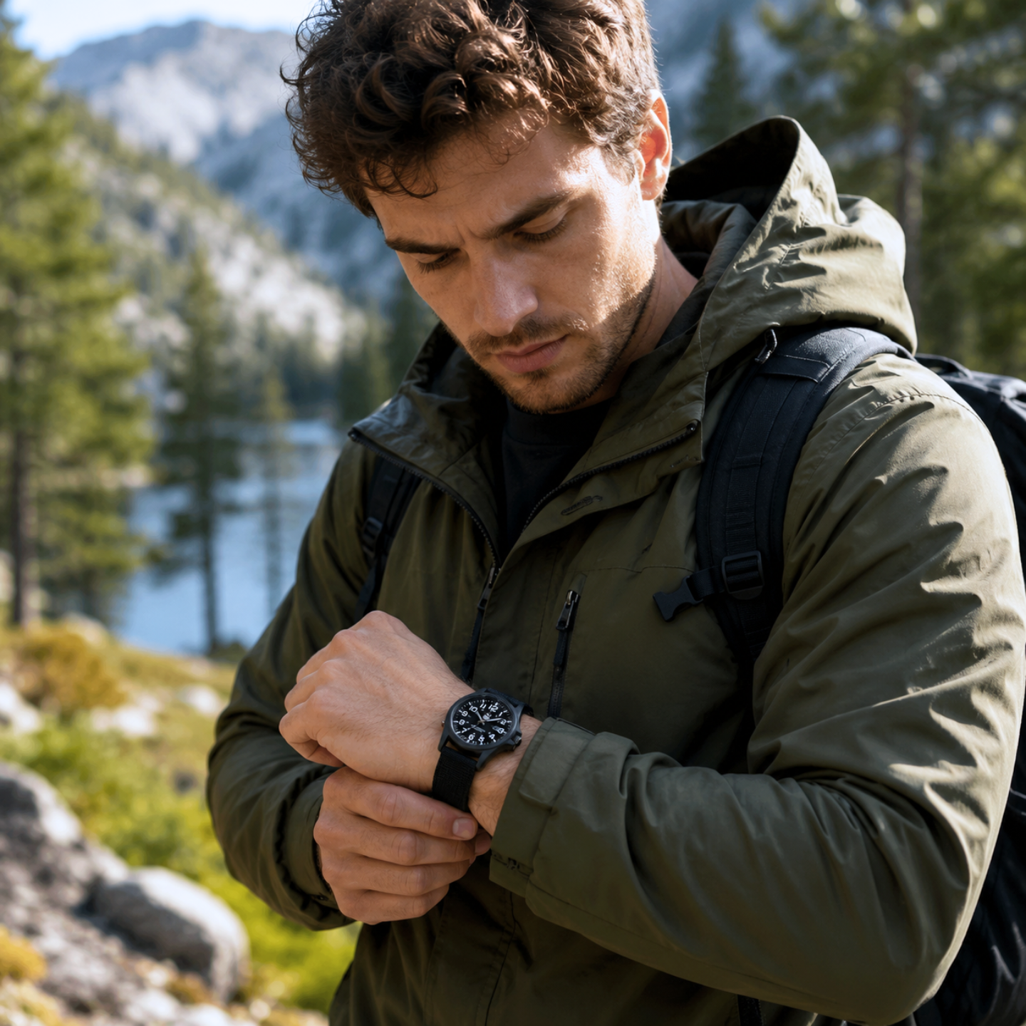 Taktische Herrenuhr – Wasserdicht 200m -  Datumsanzeige - Nylonarmband