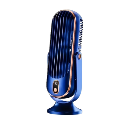 Tragbarer Ventilator & Luftkühler – USB-Aufladbar, 5 Geschwindigkeiten & 720° Rundum-Kühlung