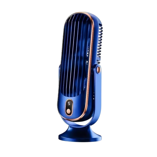 Tragbarer Ventilator & Luftkühler – USB-Aufladbar, 5 Geschwindigkeiten & 720° Rundum-Kühlung