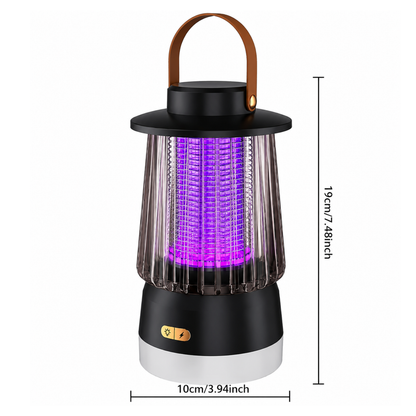 Mückenlampe & Campinglampe 2-in-1 – Leiser Mückenfänger für Terrasse & Camping