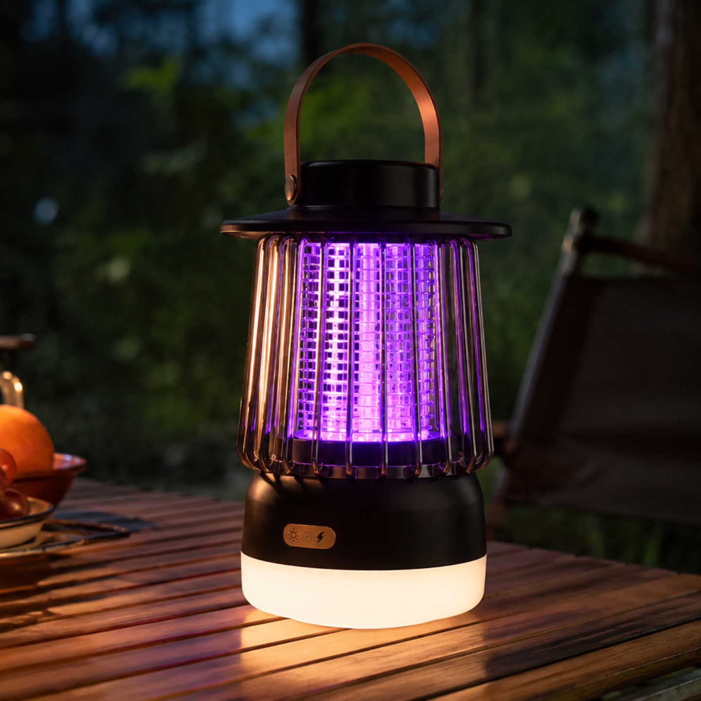 Mückenlampe & Campinglampe 2-in-1 – Leiser Mückenfänger für Terrasse & Camping