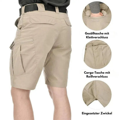 Outdoor Cargo-Shorts – Elastisches Design – 6 Taschen