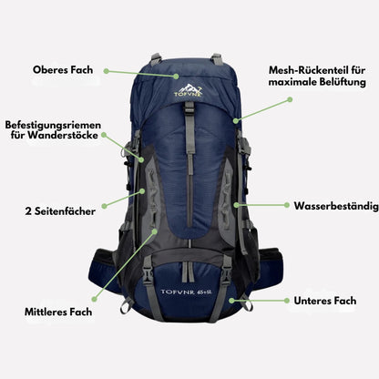 OutdoorHaven – 60L Rucksack – Wasserdicht