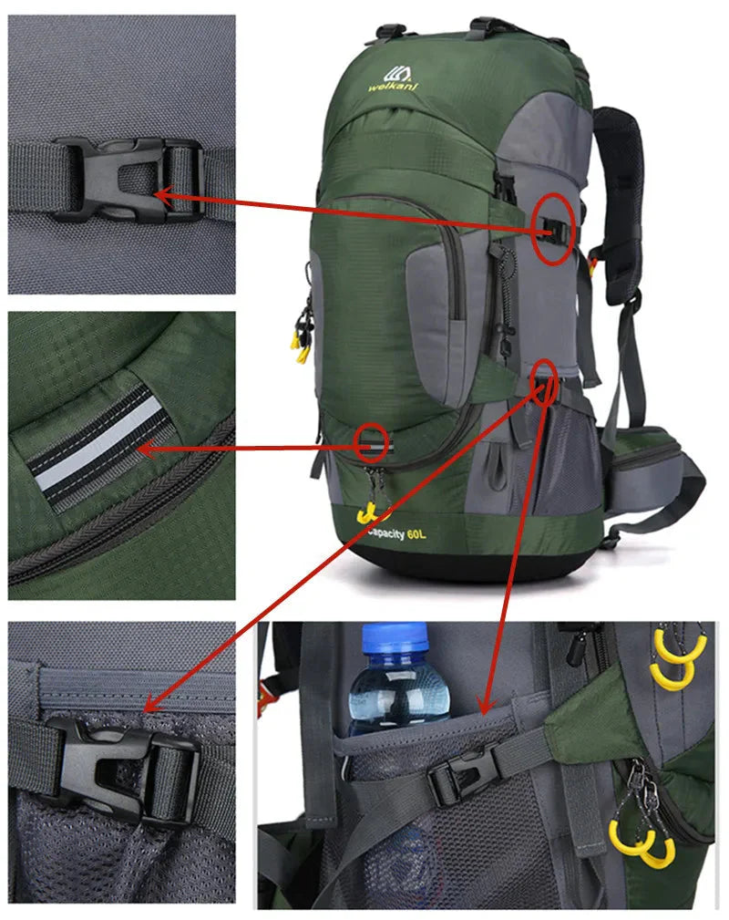 OutdoorHaven – 60L Rucksack – Wasserdicht