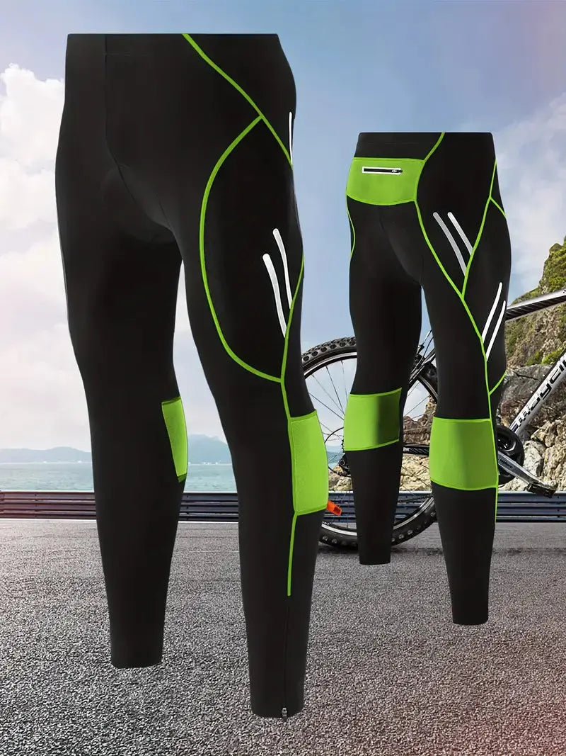 OutdoorHaven – Lange Fahrradhose – Gelpads