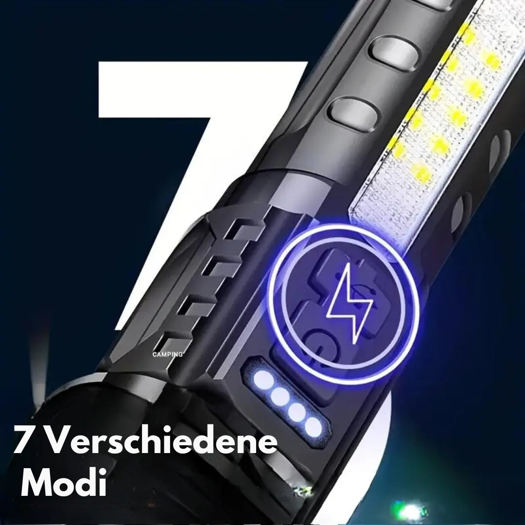 OutdoorHaven Militärische Taschenlampe – 5000 Lumen