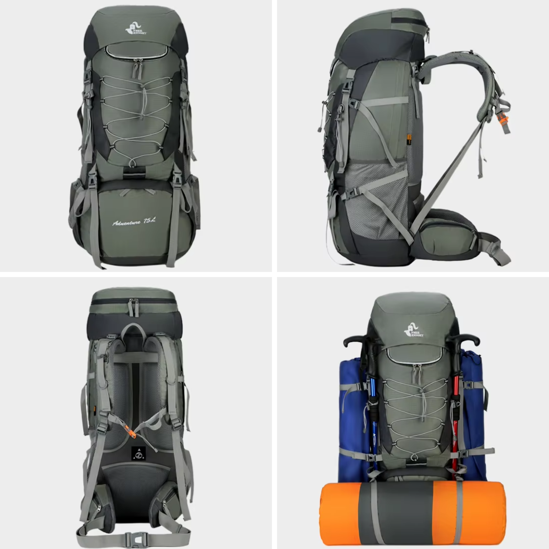 OutdoorHaven Rucksack 75L – Wasserdicht – Trekkingrucksack