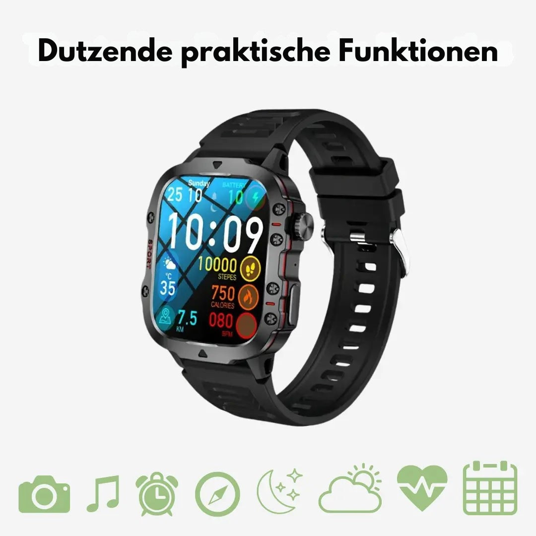 OutdoorHaven Sport Smartwatch – IP68 Wasserdicht