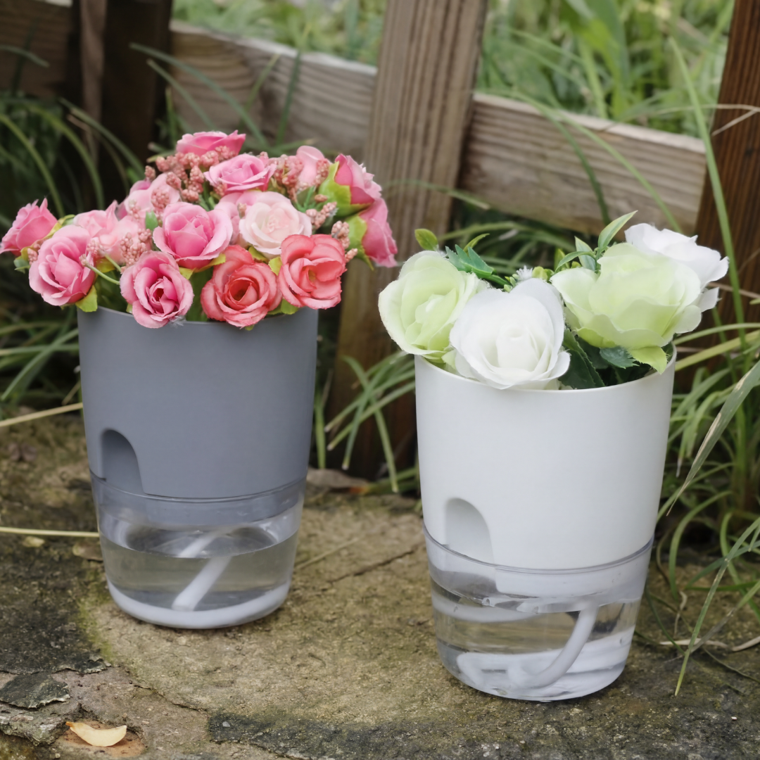Selbstbewässernder Blumentopf – Hydrokultur – 5er Set