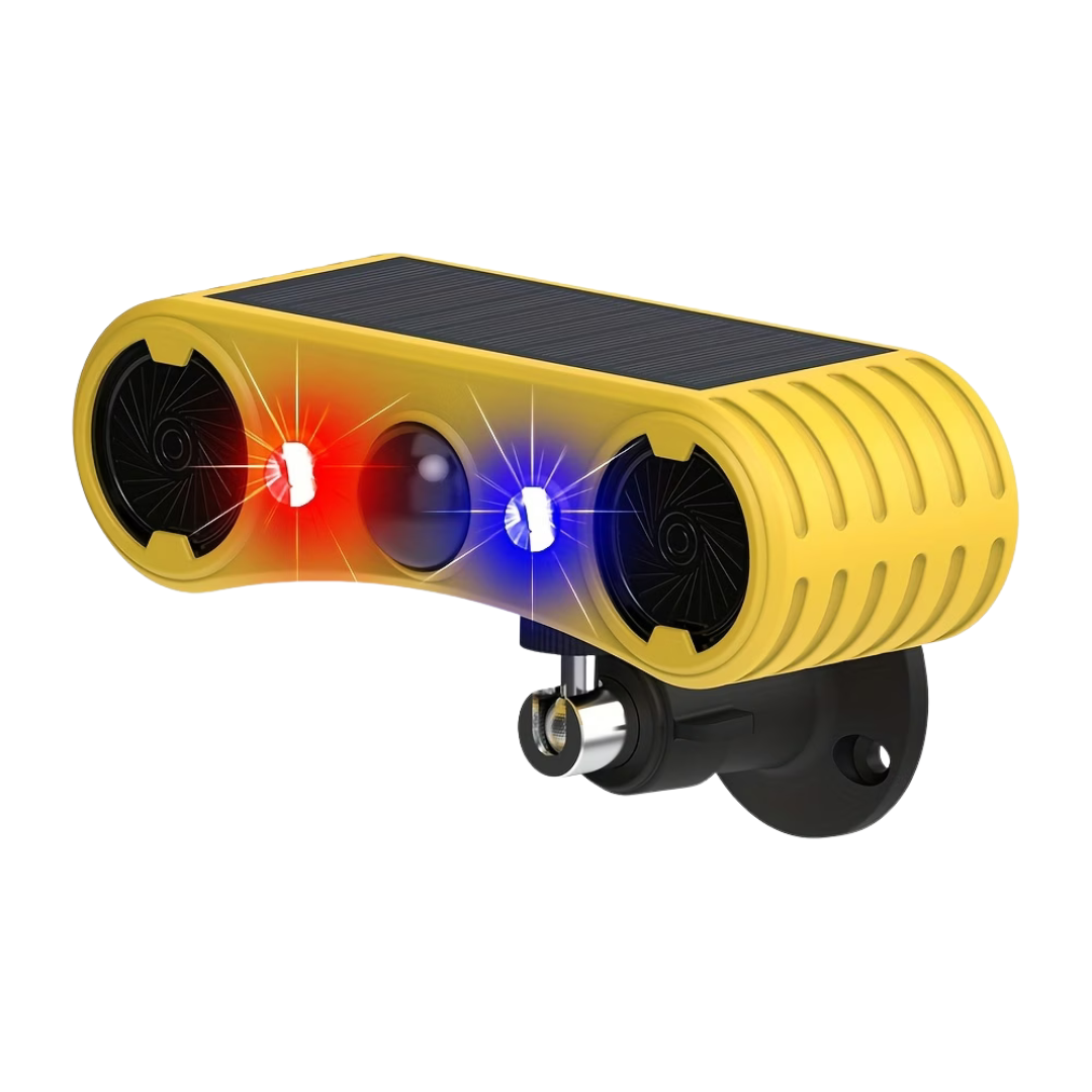 Solar Alarm Bewegungsmelder – 129dB Sirene – Blitzlicht