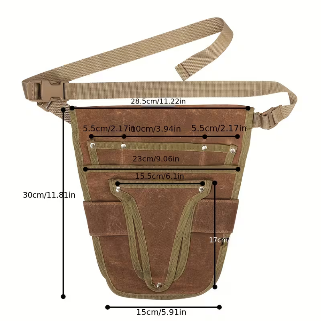 Gartentasche Hüfte – Werkzeugtasche Gürtel – Canvas