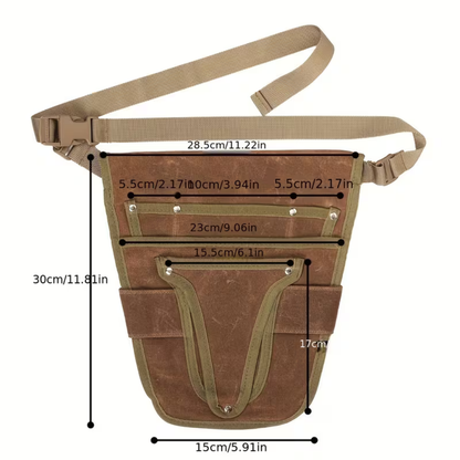 Gartentasche Hüfte – Werkzeugtasche Gürtel – Canvas
